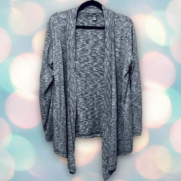 Eddie Bauer Women’s Gray Long Sleeve Open Front Sweater Cardigan Size S - Picture 1 of 5